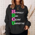 Hbcu Pink And Green Historically Black College University Sweatshirt Gifts for Her