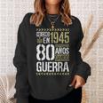 Hecho En 1945 Dando Guerra 80 Años 80 Cumpleaños Hombre Camisa de entrenamiento Regalos para ella