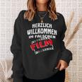 Herzlich Willkommen Im False Film S Sweatshirt Geschenke für Sie