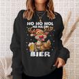 Ho Ho Hol Mir Mal Ein Bier Reindeer Saying Christmas Sweatshirt Geschenke für Sie