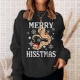 Hognose Snake Merry Hisstmas Christmas Hoggie With Santa Hat Sweatshirt Gifts for Her
