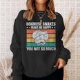 Hognose Snakes Make Me Happy Retro Western Hognose Sweatshirt Gifts for Her