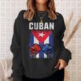 Hombre De Boxeo De Cuba Con Guantes Y Bandera Cubana Camisa de entrenamiento Regalos para ella