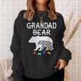 Hombre Grandad Bear Autism Awareness Autism Papa Daddy Camisa de entrenamiento Regalos para ella