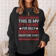 Too Hot For Ugly Christmas Jumper Family Christmas Sweatshirt Geschenke für Sie