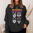 Huskiss Dogs Puppy Rock Rockin For Husky Lover Sweatshirt Gifts for Her