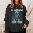 Ich Bin The Sigma Du Kannst Mich Nicht Erschrecken Wolf Meme Alpha Sweatshirt Geschenke für Sie