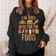 I'm Just Here For The Food Vintage Great For Food Lover Sweatshirt Gifts for Her