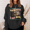 Ironic Raccoon Meme Sweatshirt | Life is Soup | Statement Wear Gifts for Her
