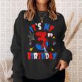 It's My 3Rd Birthday Spider Theme Party Boy Birthday Sweatshirt Gifts for Her
