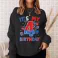 It's My 4Th Birthday Spider Boy Birthday Theme Party Sweatshirt Gifts for Her