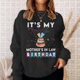 It's My Mother's In Law Birthday Family Matching Confetti Sweatshirt Gifts for Her