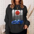 Jdm Skyline 34 Car Tuning Japan Rising Sun Drift Sweatshirt Geschenke für Sie