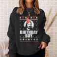 Jesus Nasty Christmas Knitted Jacket With Birthday Boy Sweatshirt Geschenke für Sie