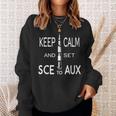 Keep Calm And Set Sce With Saturn For Rocket Science On Aux Sweatshirt Geschenke für Sie