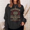 Legends 2010 Born intage 2010 Birthday Sweatshirt Geschenke für Sie