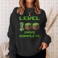 Level 100 Days Complete Gaming Pixel 100Th Days Of School Sweatshirt Gifts for Her