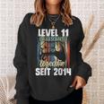 Level 11 Years Birthday Boy Gamer Since 2014 Sweatshirt Geschenke für Sie