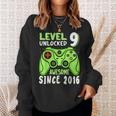 Level 9 Unlocked Awesome 2016Ideospiel 9Th Birthday Boy Sweatshirt Geschenke für Sie