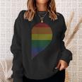 Lgbt Half Heart Love Partner Gay Lesbian Pyjama Couple Sweatshirt Geschenke für Sie