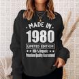 Limited Edition 1980 Birthday 1980 Geboren Jahrgang 1980 Sweatshirt Geschenke für Sie