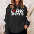 I Love Emo Boys Sweatshirt Geschenke für Sie