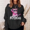 Lustiges Kostüm Apres Skifahren Snowboarden Wild Pisten-Sau Sweatshirt Geschenke für Sie