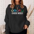 Mana Symbols Gathering Magic Choose Wisely Blue Red Green Sweatshirt Geschenke für Sie