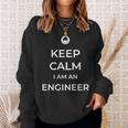 Mantén La Calma Soy Ingeniero Camisa de entrenamiento Regalos para ella