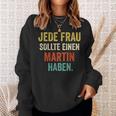 Martin First Name Martin Saying Wedding Sweatshirt Geschenke für Sie