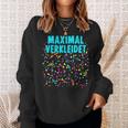 Maximally Dressed With Confetti Costume For Carnival Fancy Dress Sweatshirt Geschenke für Sie