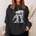 Mech Warrior Sketch Shirt Mighty Tech Robot Fighter Premium Sweatshirt Gifts for Her
