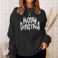 Merry Christmas Death Metal Metal Goth Xmas Sweatshirt Geschenke für Sie