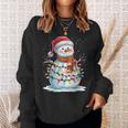 Merry Christmas Snowman Christmas Winter Xmas Eve Sweatshirt Geschenke für Sie