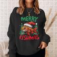 Merry Fishmas Fish Christmas Sweatshirt Geschenke für Sie