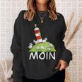 Moin North Sea Lighthouse Motif I North Sea Island Sheep Sweatshirt Geschenke für Sie