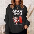 Moo Thai Muay Thai Cow Thai Boxing For Children Muay Thai Sweatshirt Geschenke für Sie