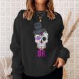 Mr Sugar Intage Avec Tête De Mort Dia De Los Muertos Sweater e Cadeaux pour elle