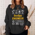 Multitarea Caféiajes Amante Orgulloso Geeky Devops Ingeniero Camisa de entrenamiento Regalos para ella