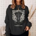 Nashville Tennessee Alas De Guitarraintage Sin Mangas Camisa de entrenamiento Regalos para ella
