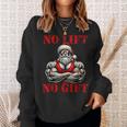 No Lift No Fitness Santa Muscle Christmas Sweatshirt Geschenke für Sie