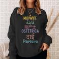 Nurse Midwife All Languages Future Midwife Student Thank You Sweatshirt Gifts for Her