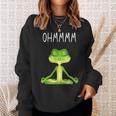 Ohmmmm With Saying Frog Meditation S Sweatshirt Geschenke für Sie