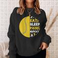 Padelista Divertido Jugador Padel Eat Sleep Padel Repeat Camisa de entrenamiento Regalos para ella