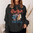 Party In The USA Hot Dog Fireworks American Flag 4th Of July Sweatshirt Gifts for Her