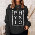 Physio Minimalism Physiotherapist Sweatshirt Geschenke für Sie