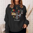 Portugal Lisbon Card Icon Traditional Keepsake Sweatshirt Geschenke für Sie