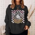 Possum Racoon Adopt A Cat Team Trash Opossums Raccoons Small Sweatshirt Gifts for Her
