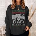 Promoted To Dad Again Ugly Sweater Christmas Sweatshirt Gifts for Her