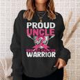 Proud Uncle Warrior Breast Cancer Awareness Sweatshirt Gifts for Her